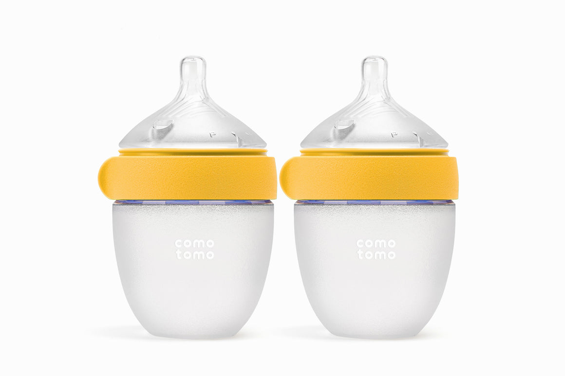GEN 2 Baby Bottle - Yellow 150ml/5oz x 2