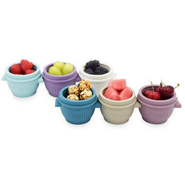 Silicone Snap & Go Pods (2oz, set of 6) LUXE COLORS