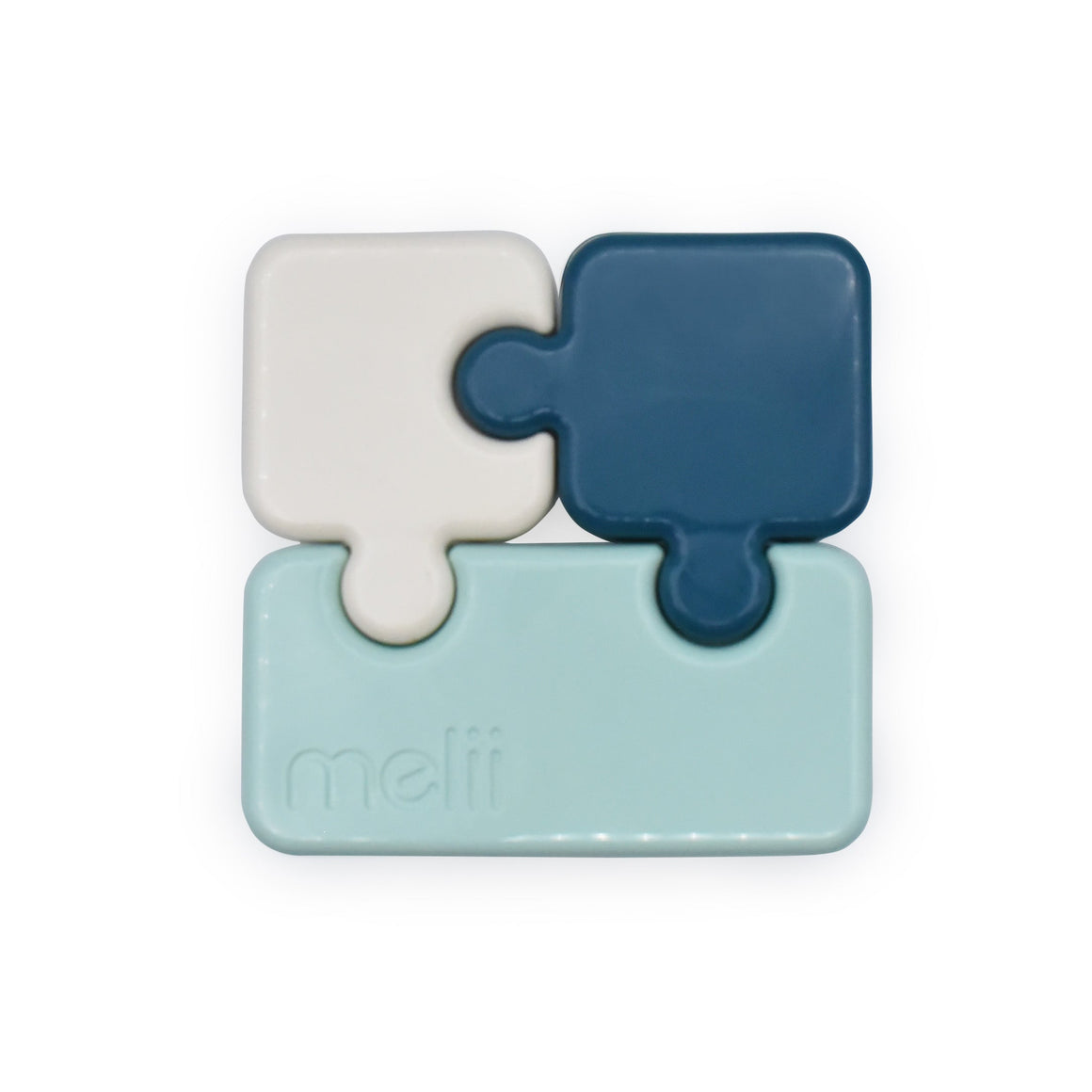 Puzzle Container - Dark Blue, Ivory, Mint LUXE COLORS