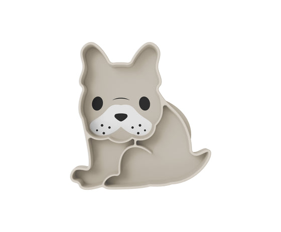 Divided Silicone Suction Plate - Bulldog LUXE COLORS