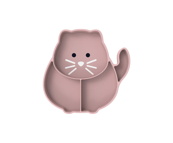 Divided Silicone Suction Plate - Cat LUXE COLORS