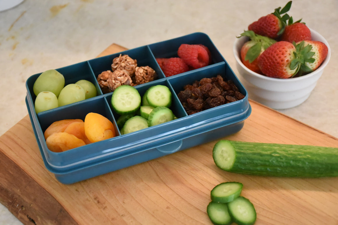Snackle Box - 6 Compartment - Dark Blue LUXE COLORS