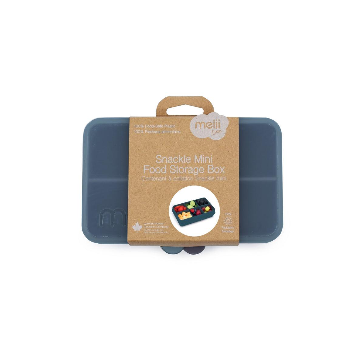 Snackle Box - 6 Compartment - Dark Blue LUXE COLORS