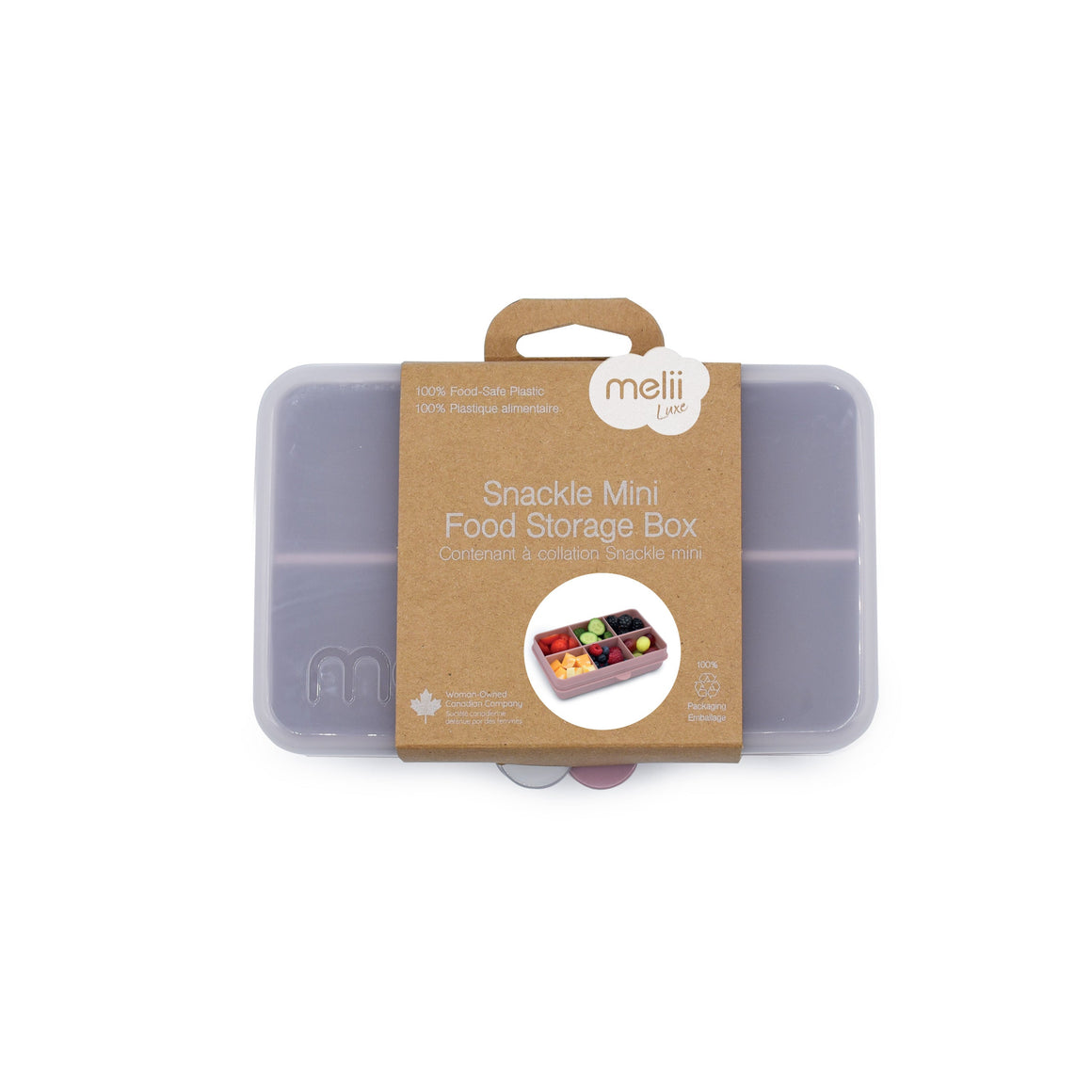 Snackle Box - 6 Compartment - Pink LUXE COLORS - YYZ Distribution