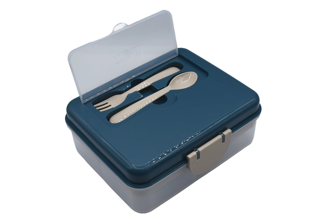 Two Tier Bento - Dark Blue & Vanilla LUXE COLORS