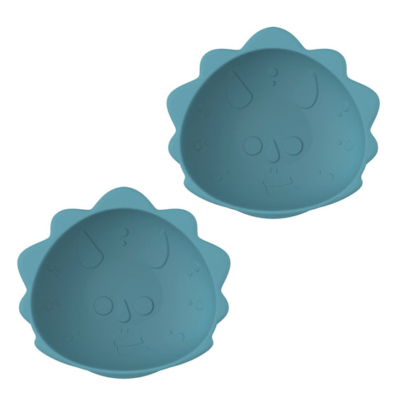 Silicone Suction Bowls 2 PK - Dinosaur LUXE COLORS
