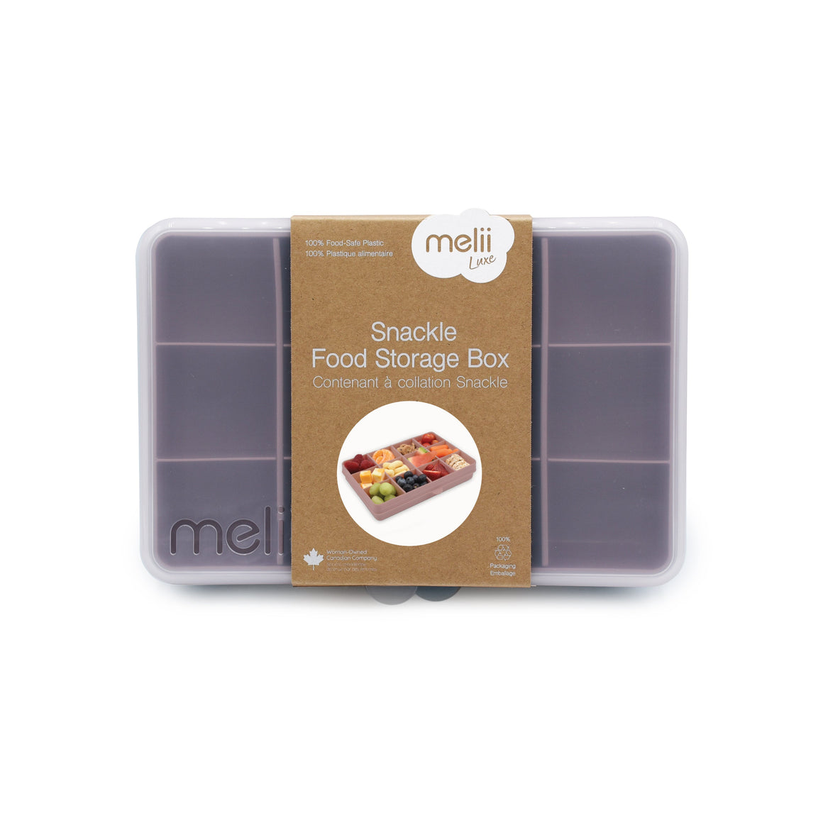 Snackle Box - 12 Compartment - Pink LUXE COLORS - YYZ Distribution
