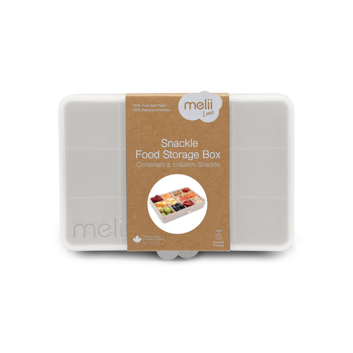 Snackle Box - 12 Compartment - Ivory LUXE COLORS - YYZ Distribution