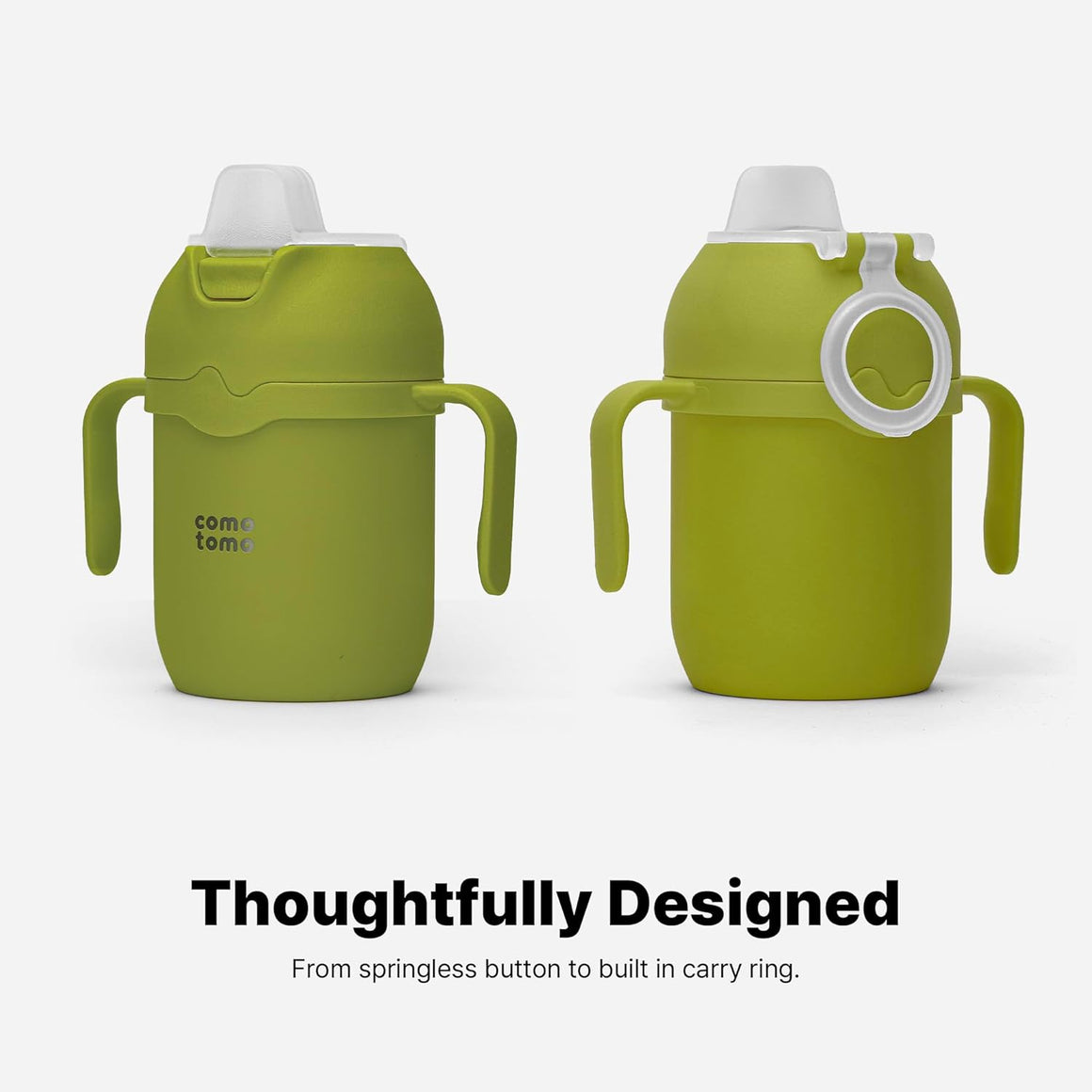 Toddler Tumbler 8oz Insulated Sippy Cup with Silicone Straw and Spout, Green