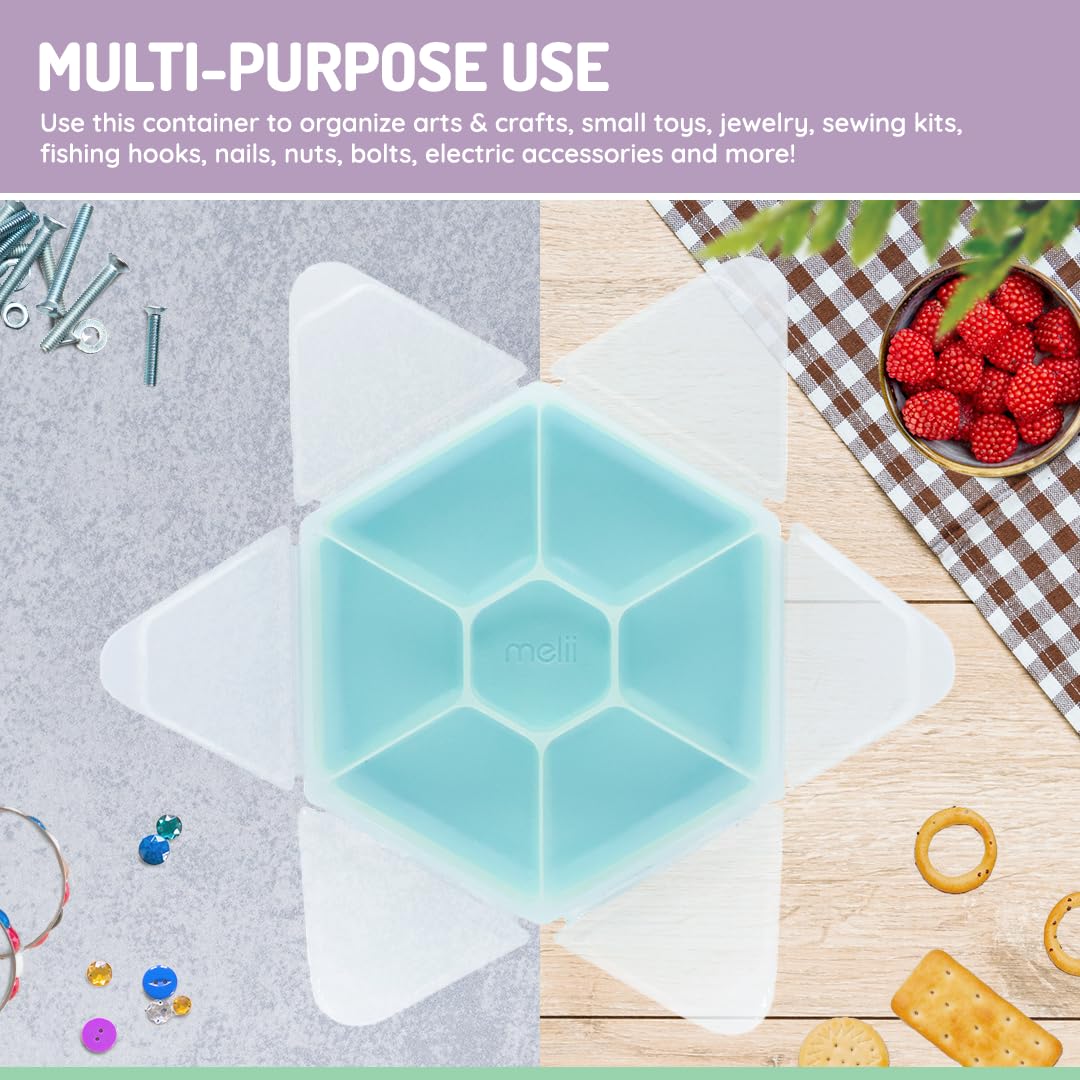 Snackle Box - Hexagon - Blue LUXE COLORS