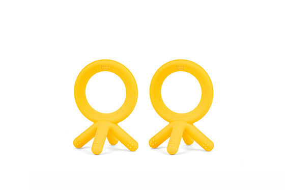 GEN 2 Baby Teethers - Yellow - 2 Pack