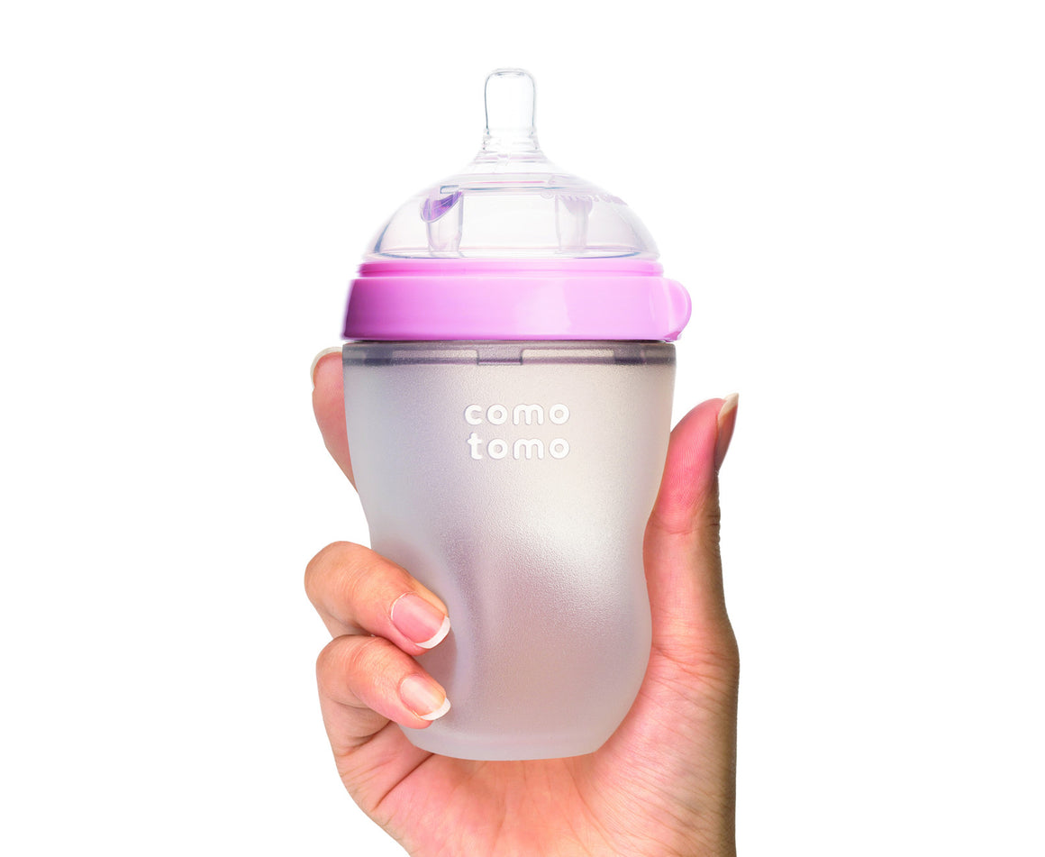 COMOTOMO  Baby Bottle, Pink, 8 Ounce - YYZ Distribution