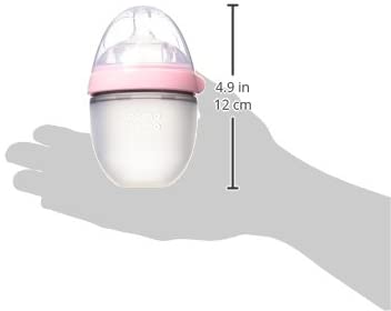 COMOTOMO  Baby Bottle, Pink, 5 Ounce