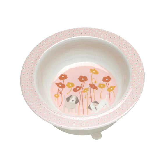 Puppies & Poppies - Suction Bowl