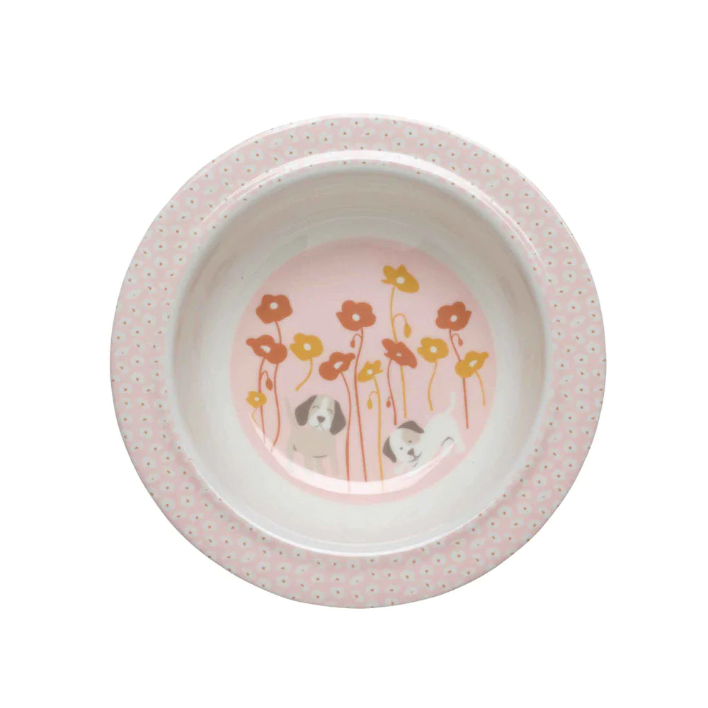 Puppies & Poppies - Suction Bowl