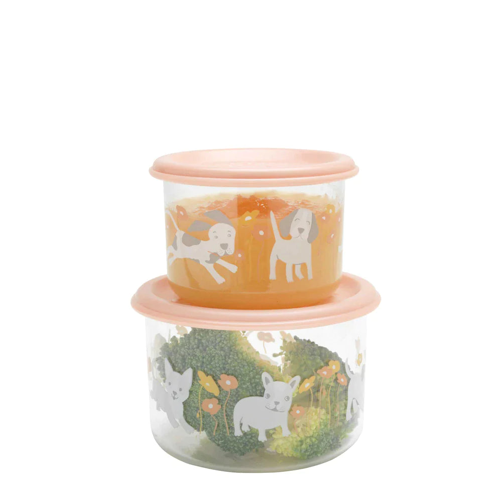 Puppies & Poppies - Good Lunch Containers - Small 2 pcs.