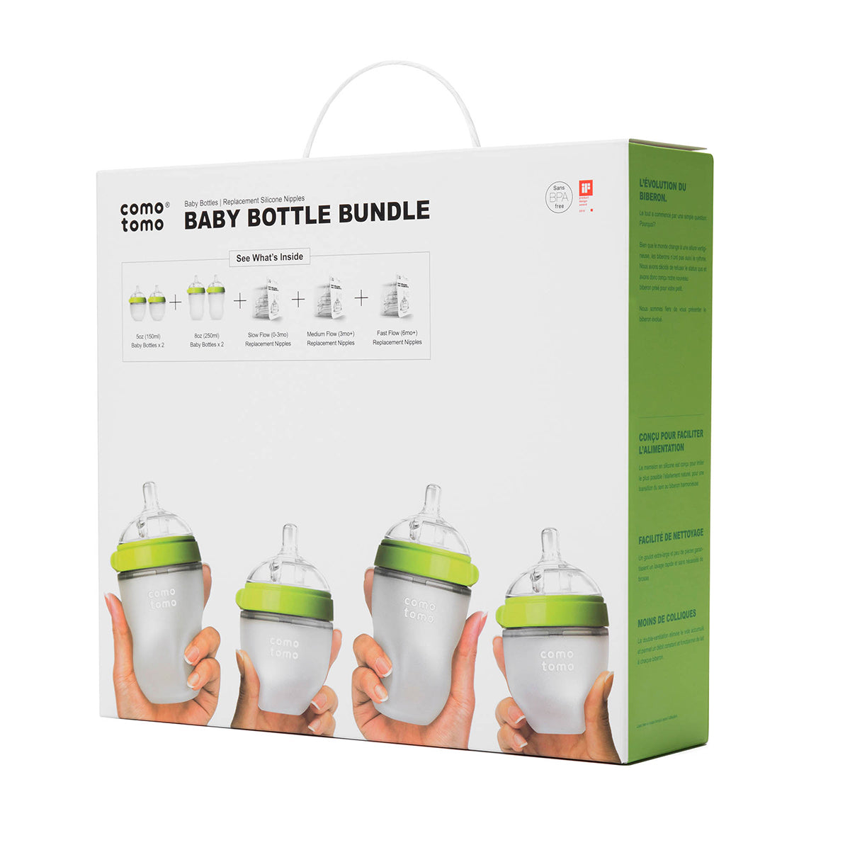 Silicone Sippy Cup Comotomo COMOTOMO Baby Bottle Bundle Green