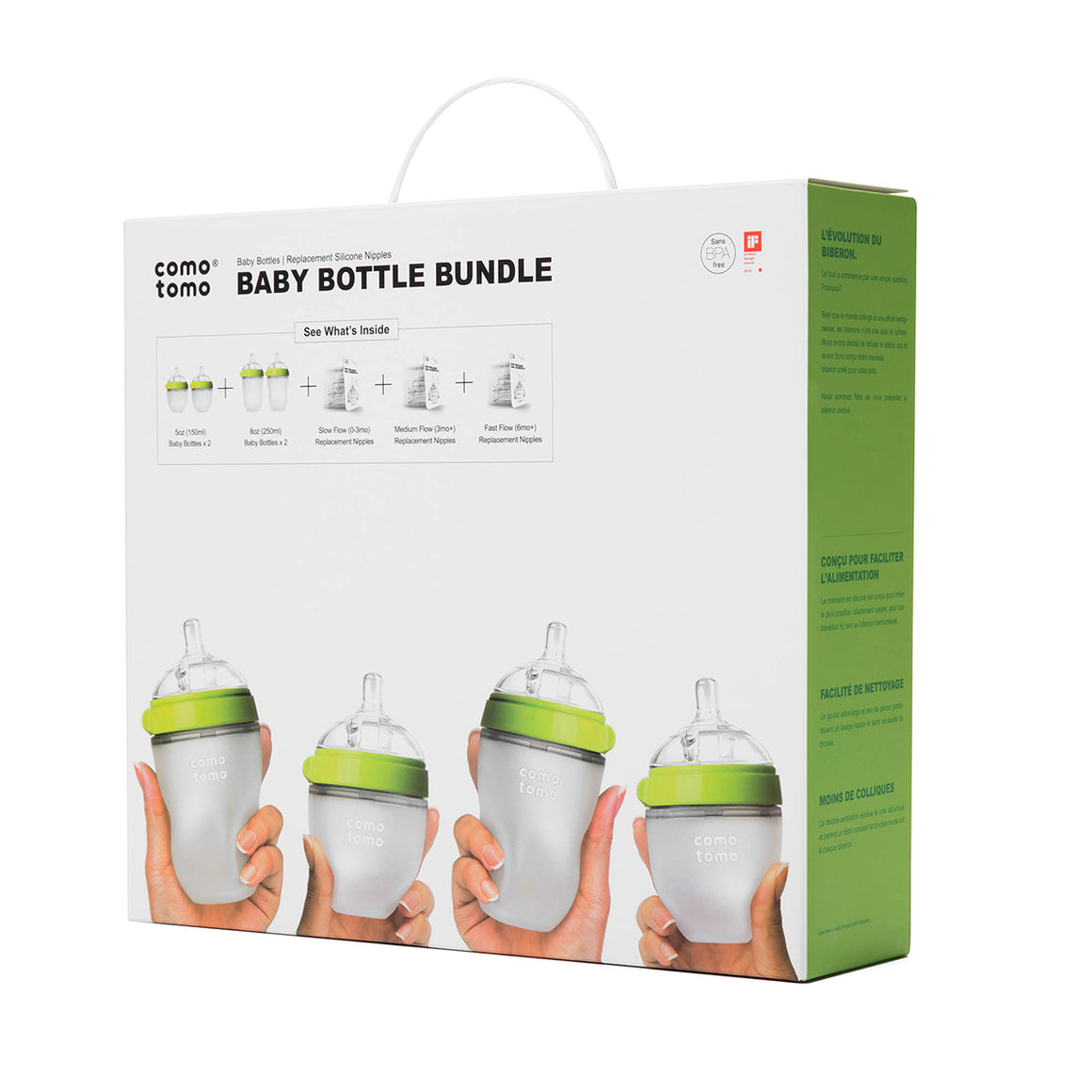 COMOTOMO  Baby Bottle Bundle - Green - YYZ Distribution